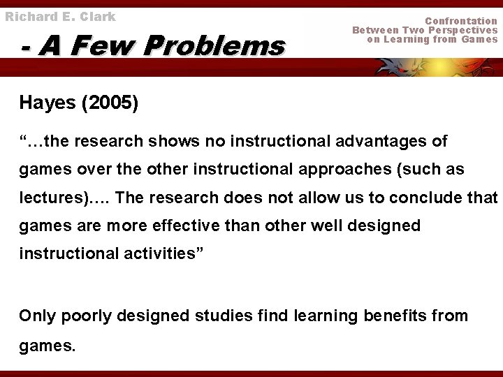 Richard E. Clark - A Few Problems Confrontation Between Two Perspectives on Learning from