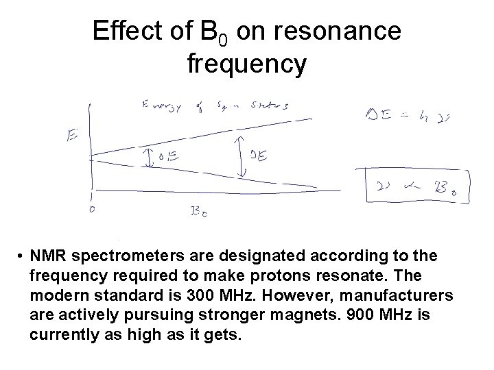 NMR Theory There are 2 variables in NMR