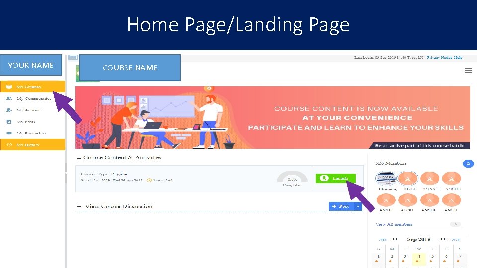 Home Page/Landing Page YOUR NAME COURSE NAME 