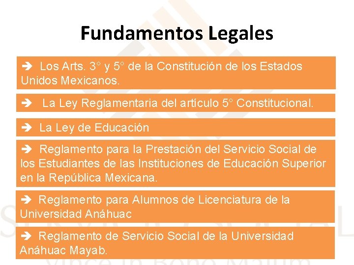 Fundamentos Legales Los Arts. 3° y 5° de la Constitución de los Estados Unidos