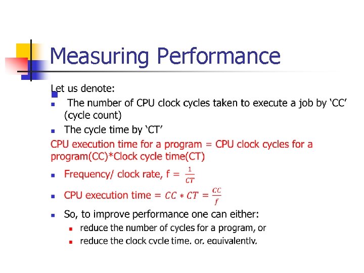 Measuring Performance n 