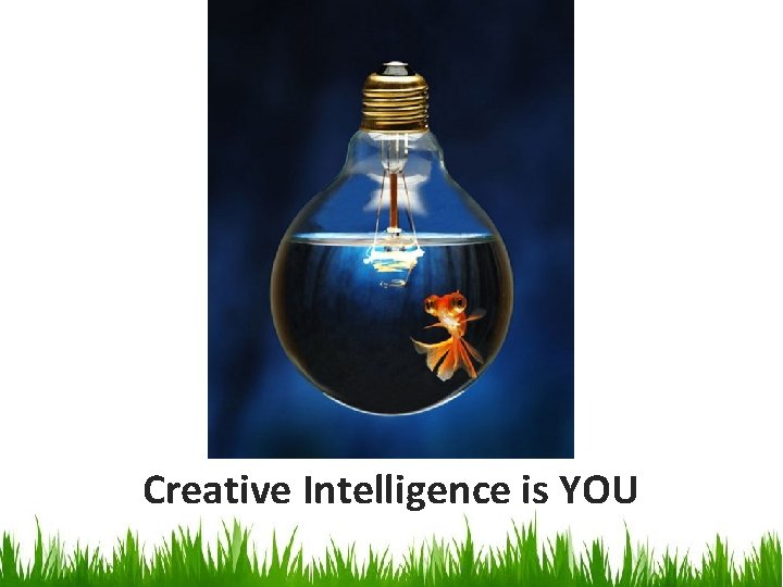 Creative Intelligence is YOU 