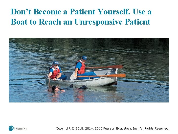 Don’t Become a Patient Yourself. Use a Boat to Reach an Unresponsive Patient Copyright