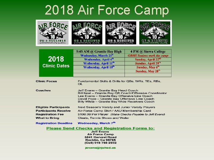 2018 Air Force Camp 