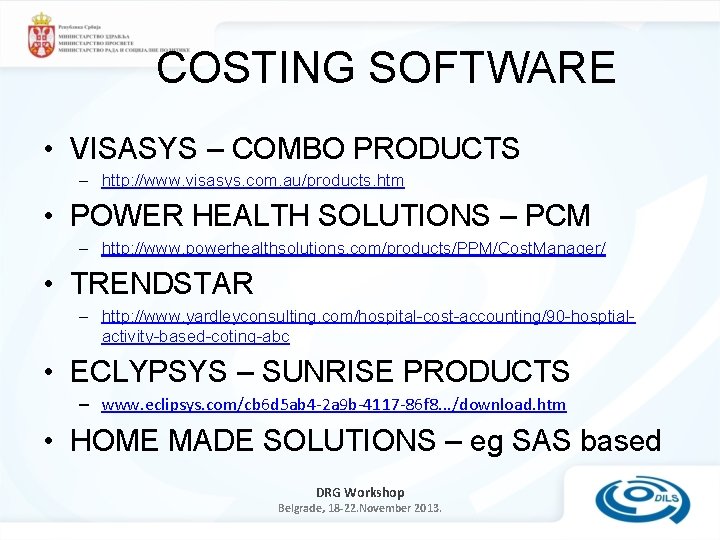 COSTING SOFTWARE • VISASYS – COMBO PRODUCTS – http: //www. visasys. com. au/products. htm