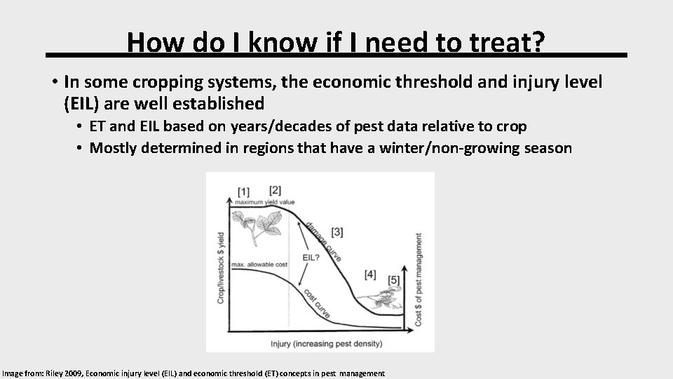 How do I know if I need to treat? • In some cropping systems,