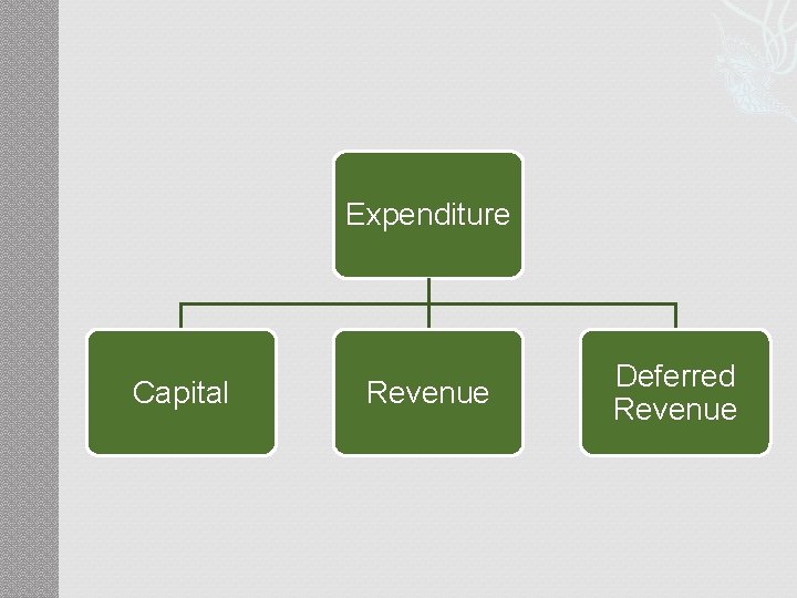 Expenditure Capital Revenue Deferred Revenue Expenditure Capital Revenue Deferred Revenue