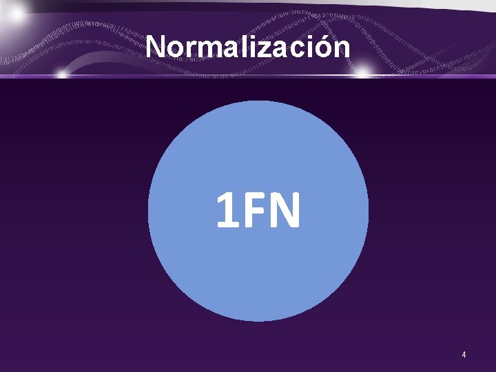 Normalización 1 FN 4 