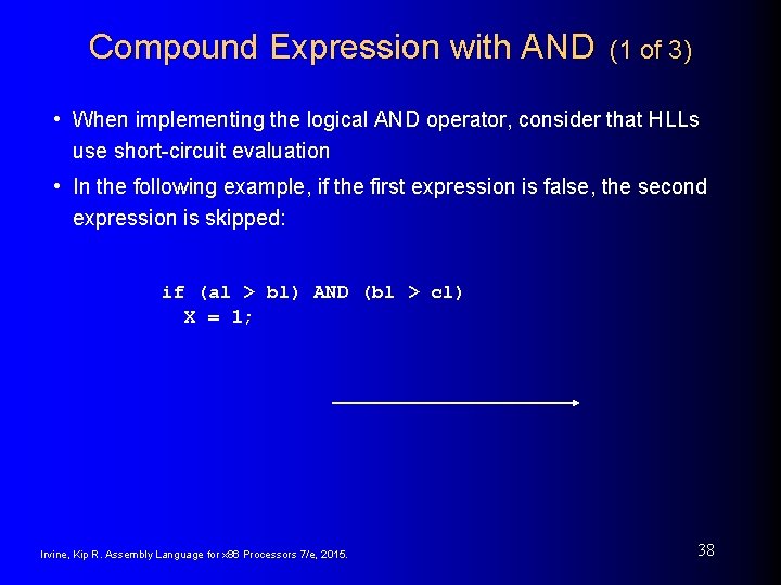 Compound Expression with AND (1 of 3) • When implementing the logical AND operator,