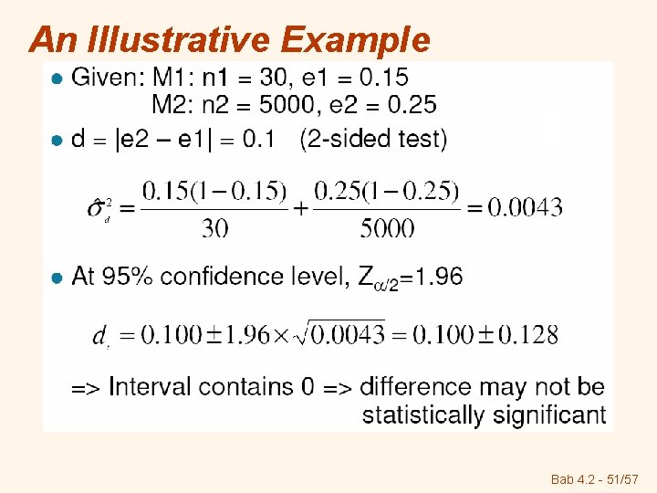 An Illustrative Example Bab 4. 2 - 51/57 