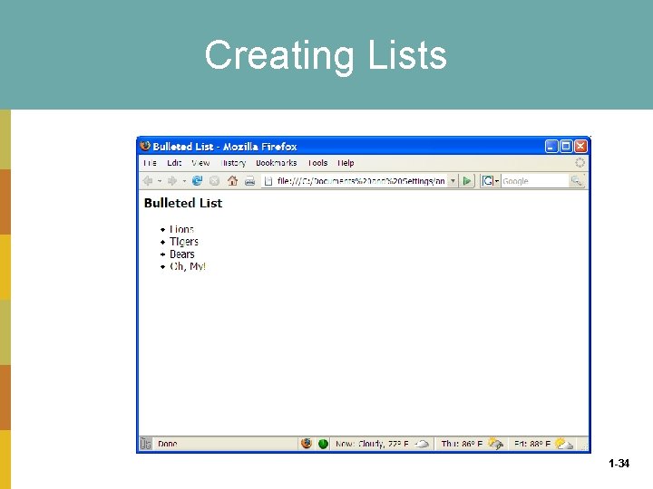 Creating Lists 1 -34 