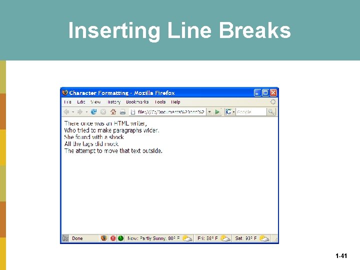 Inserting Line Breaks 1 -41 