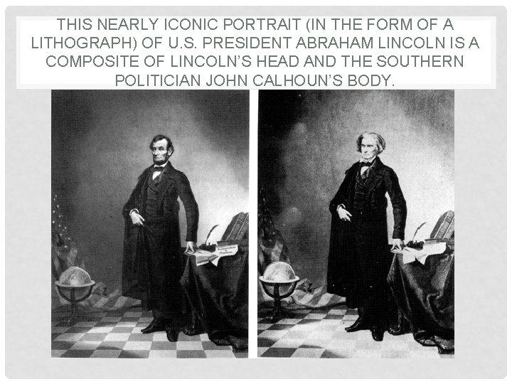 THIS NEARLY ICONIC PORTRAIT (IN THE FORM OF A LITHOGRAPH) OF U. S. PRESIDENT
