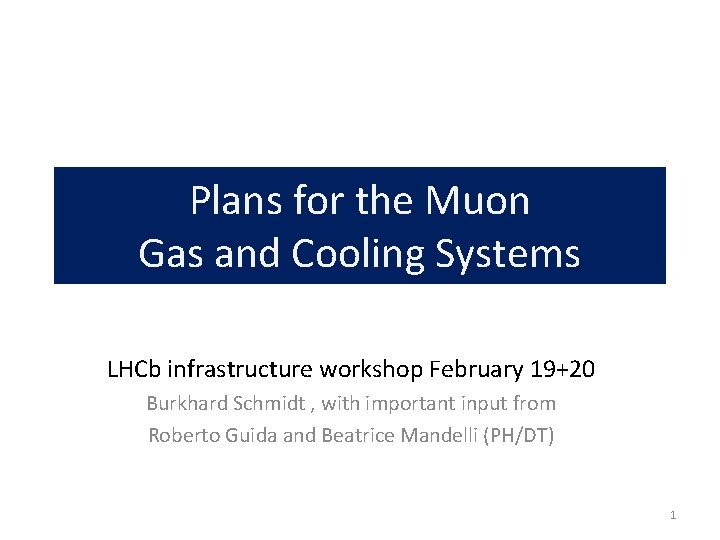 Plans For The Muon Gas And Cooling Systems