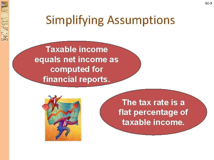 8 C-3 Simplifying Assumptions Taxable income equals net income as computed for financial reports.