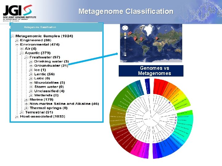 Metagenome Classification Genomes vs Metagenomes 