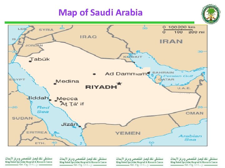 Map of Saudi Arabia 