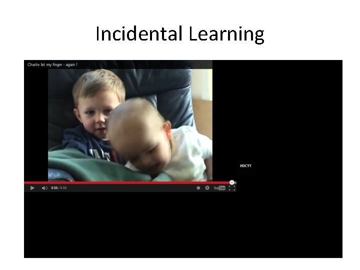 Incidental Learning 