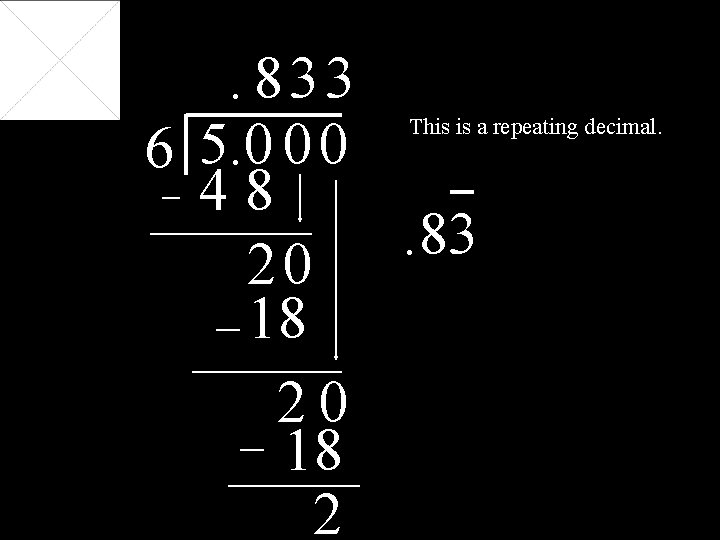 . 833 6 5. 0 0 0 48. 83 20 18 2 This is