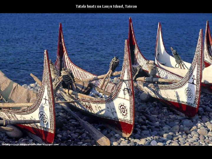 Tatala boats on Lanyu Island, Taiwan 