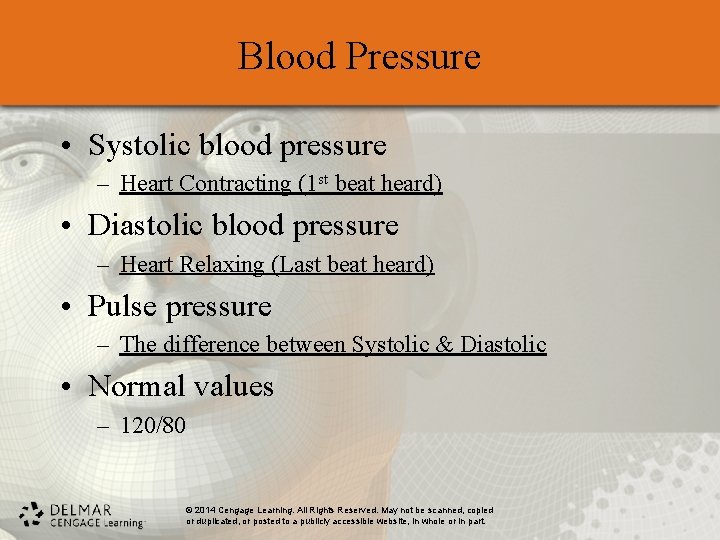 Blood Pressure • Systolic blood pressure – Heart Contracting (1 st beat heard) • Blood Pressure • Systolic blood pressure – Heart Contracting (1 st beat heard) •