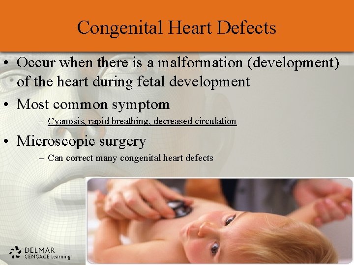 Congenital Heart Defects • Occur when there is a malformation (development) of the heart Congenital Heart Defects • Occur when there is a malformation (development) of the heart