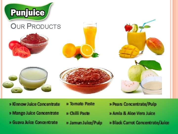 OUR PRODUCTS 