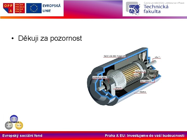  • Děkuji za pozornost Evropský sociální fond Praha & EU: Investujeme do vaší