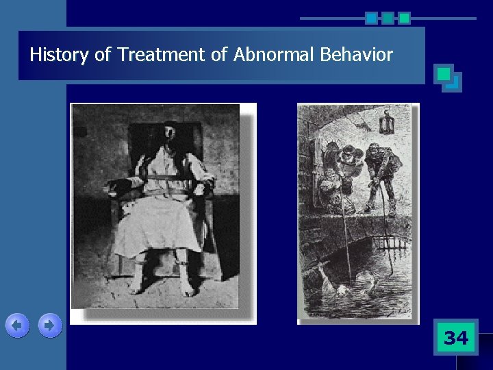 History of Treatment of Abnormal Behavior 34 