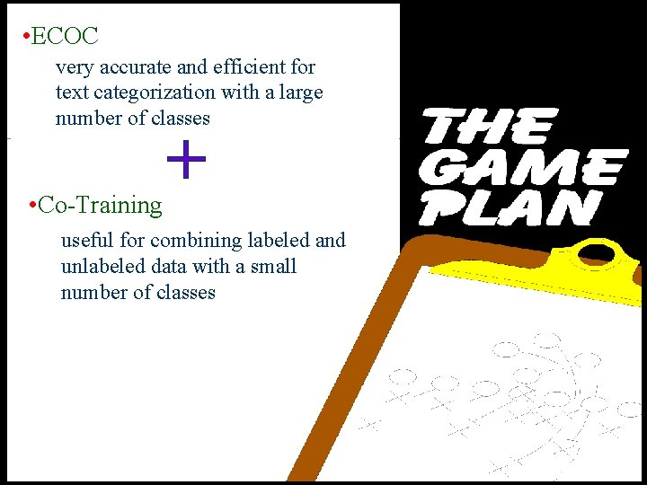  • ECOC very accurate and efficient for text categorization with a large number