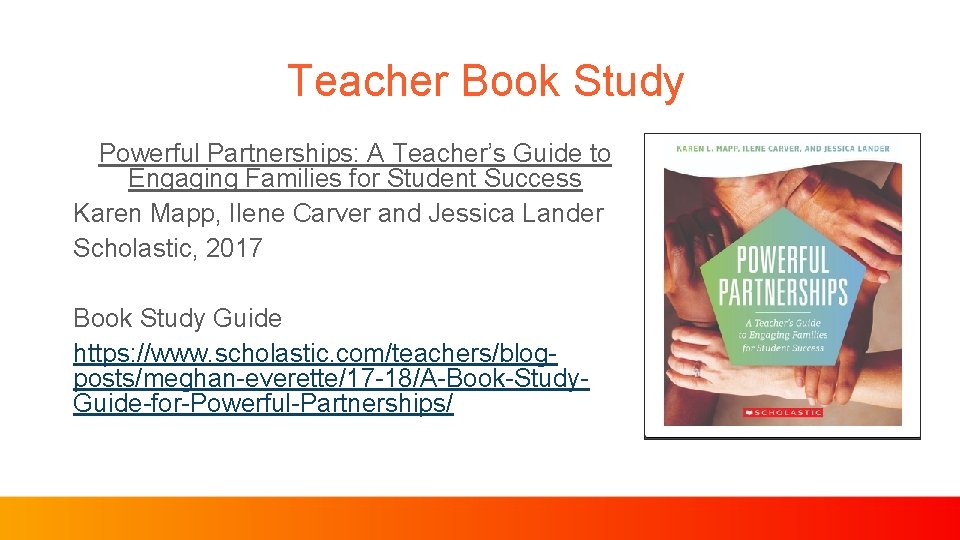 Teacher Book Study Powerful Partnerships: A Teacher’s Guide to Engaging Families for Student