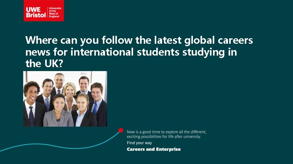 Where can you follow the latest global careers news for international students studying in