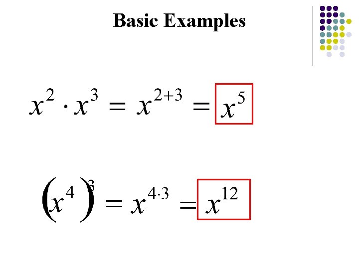Basic Examples Basic Examples