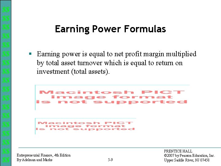 $$ $$ $$ $$ $$ Earning Power Formulas § Earning power is equal to