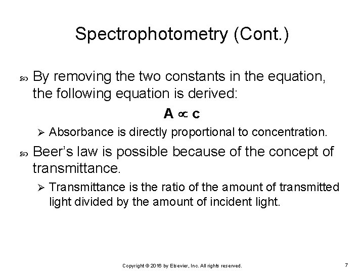 Chapter 6 Clinical Chemistry Laboratory Copyright 2016 by