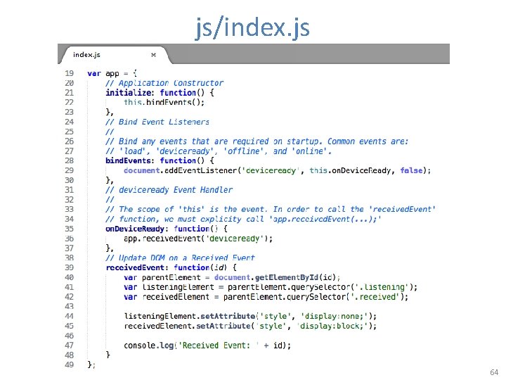 js/index. js 64 