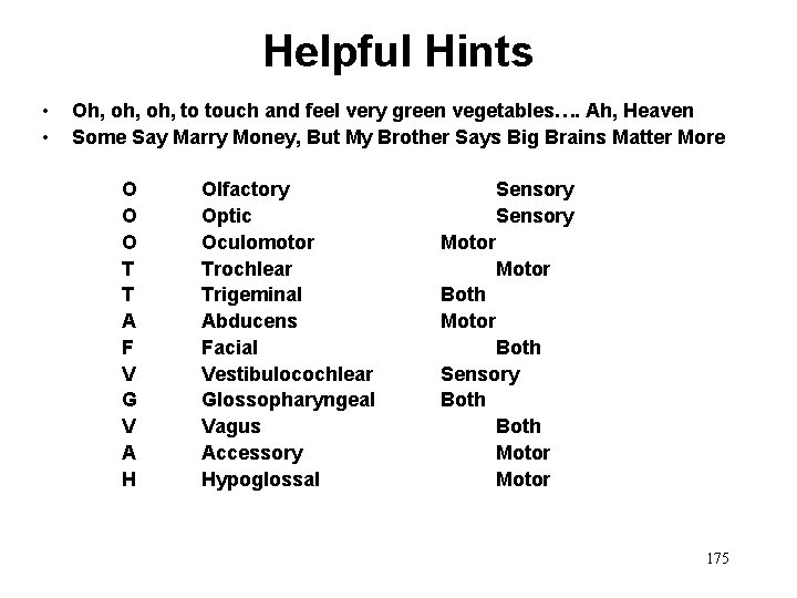 Helpful Hints • • Oh, oh, to touch and feel very green vegetables…. Ah,
