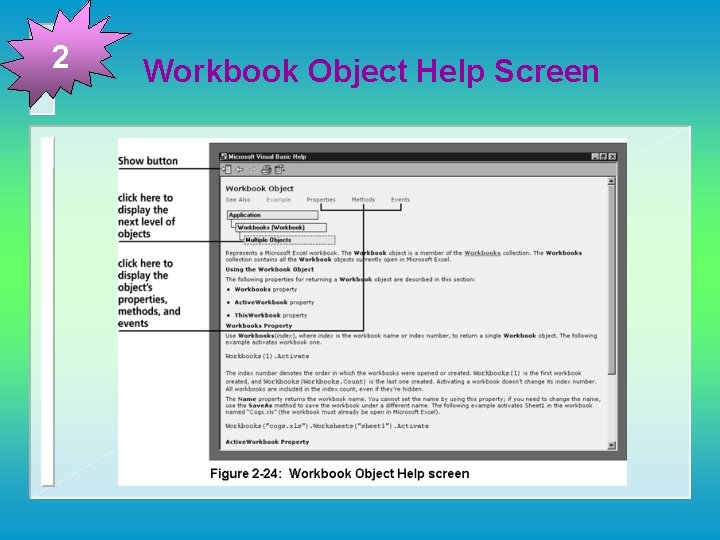 2 Workbook Object Help Screen 