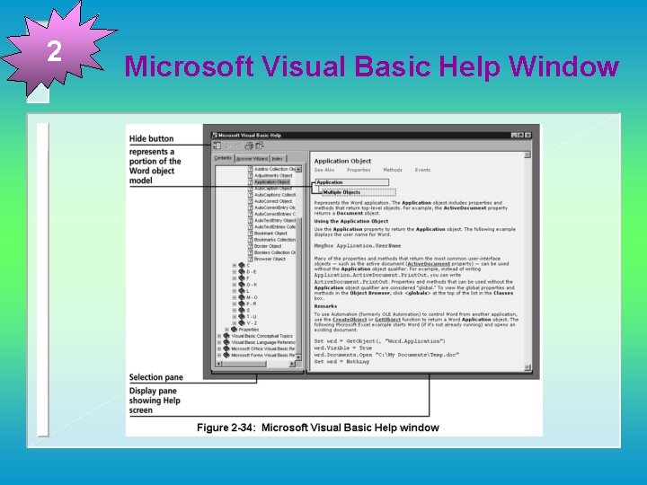 2 Microsoft Visual Basic Help Window 