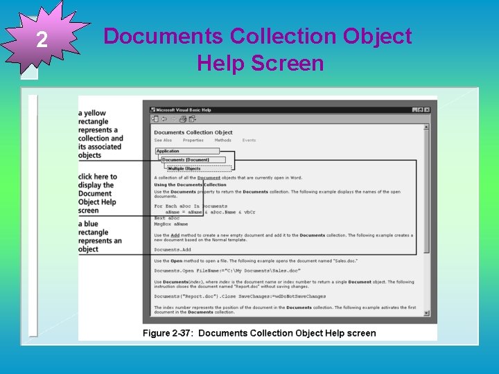 2 Documents Collection Object Help Screen 
