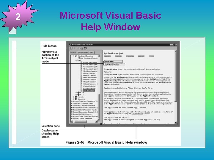 2 Microsoft Visual Basic Help Window 