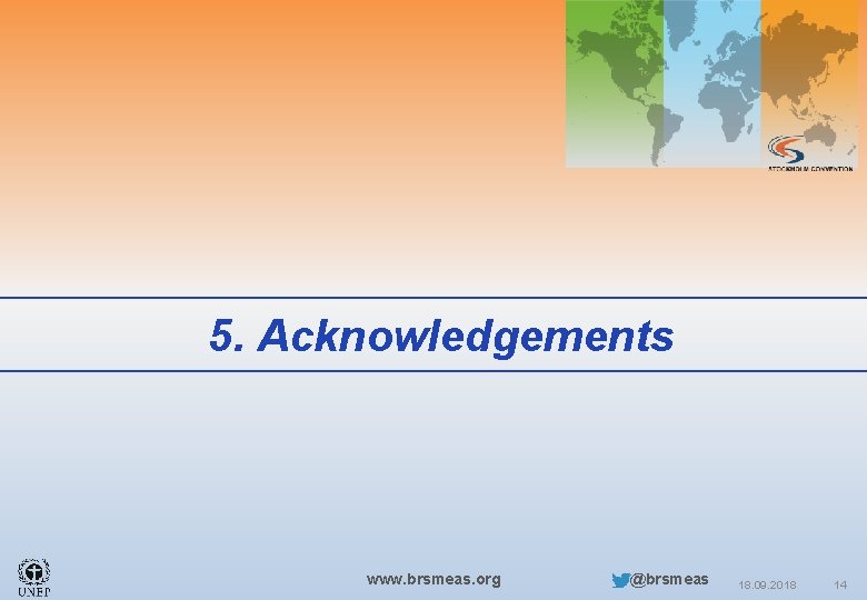 5. Acknowledgements www. brsmeas. org @brsmeas 18. 09. 2018 14 