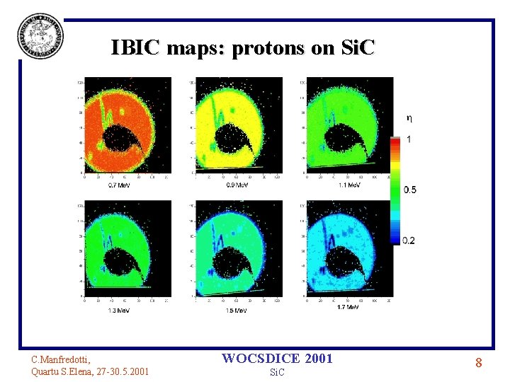 IBIC maps: protons on Si. C C. Manfredotti, Quartu S. Elena, 27 -30. 5.