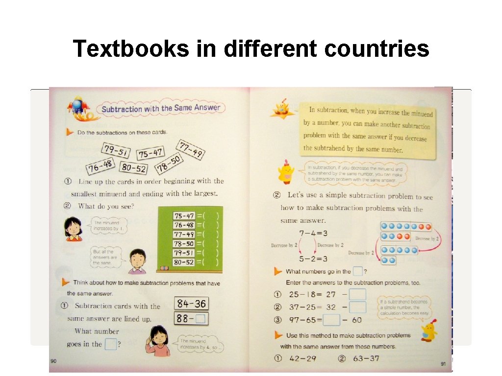 Textbooks in different countries 