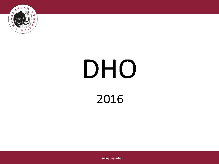 DHO 2016 
