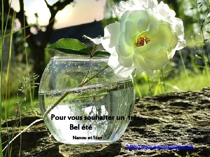 Pour vous souhaiter un très Bel été Nanou et Stan http: //www. nanouetstan 226.