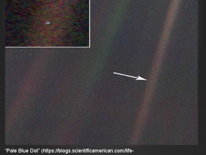 “Pale Blue Dot” (https: //blogs. scientificamerican. com/life- 