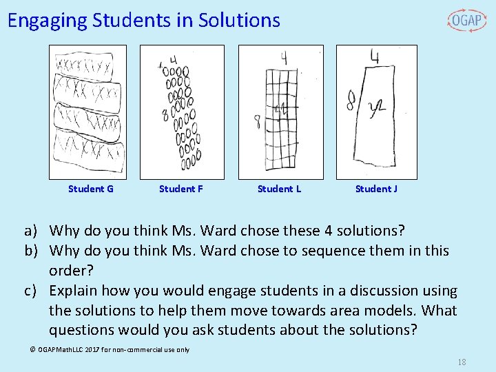 Engaging Students in Solutions Student G Student F Student L Student J a) Why