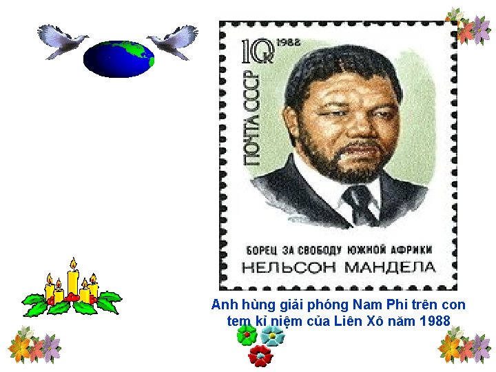 Anh hùng giải phóng Nam Phi trên con tem kỉ niệm của Liên Xô