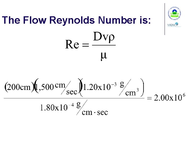 The Flow Reynolds Number is: 